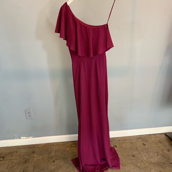 NWOT Dress the Population Frida One-Shoulder Crepe - Picture 4 of 6